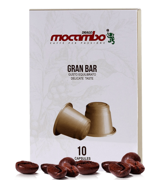 Mocambo Gran Bar Kapseln - Nespresso® kompatibel - 10 Kapseln