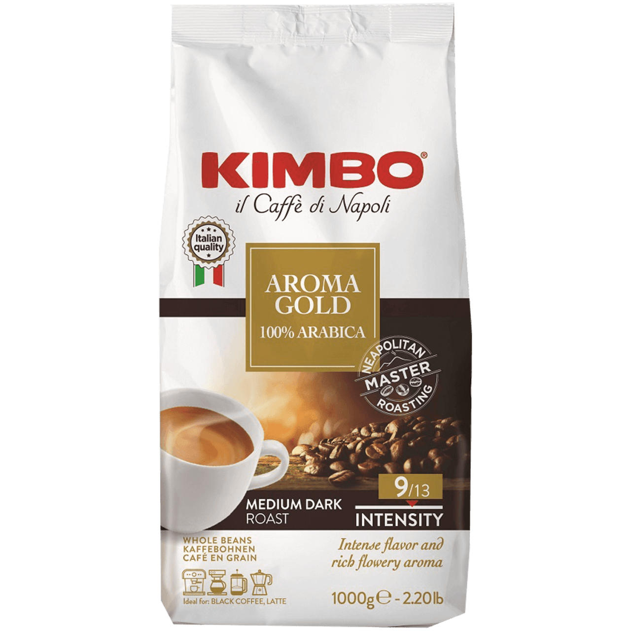 Kimbo Aroma Gold 1kg Bohnen