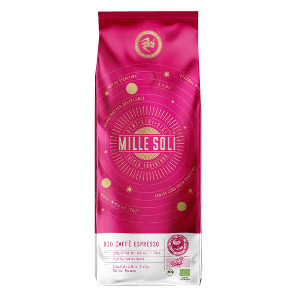 MilleSoli Bio Bohnen für Kaffee und Espresso 250g Dose