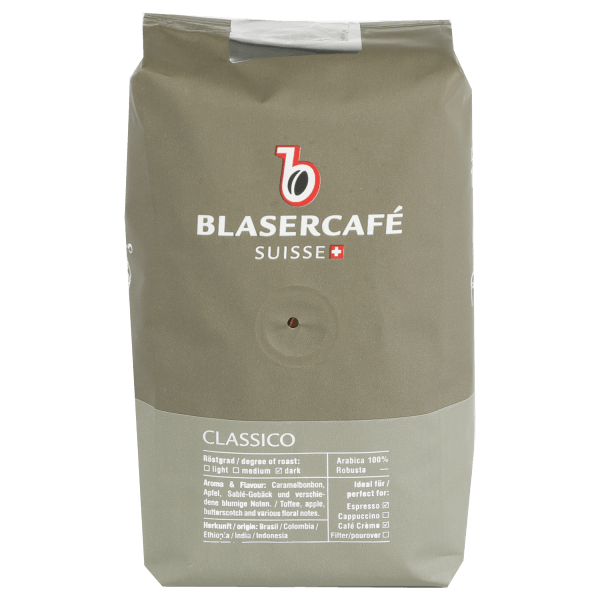 Blasercafé Classico Bohnen für Kaffee und Espresso 250g