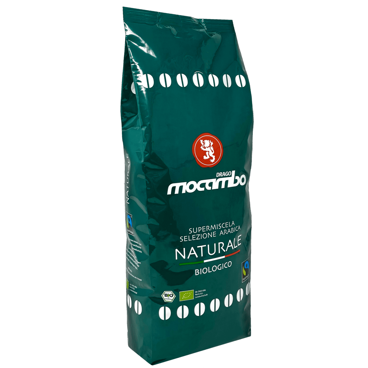 Mocambo Naturale Bio Bohnen für Kaffee und Espresso 1kg